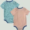 2-delt kortærmet fiske-bodysuit-sæt til drenge (baby)
