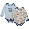 2-delt langærmet body-sæt til drenge (baby)