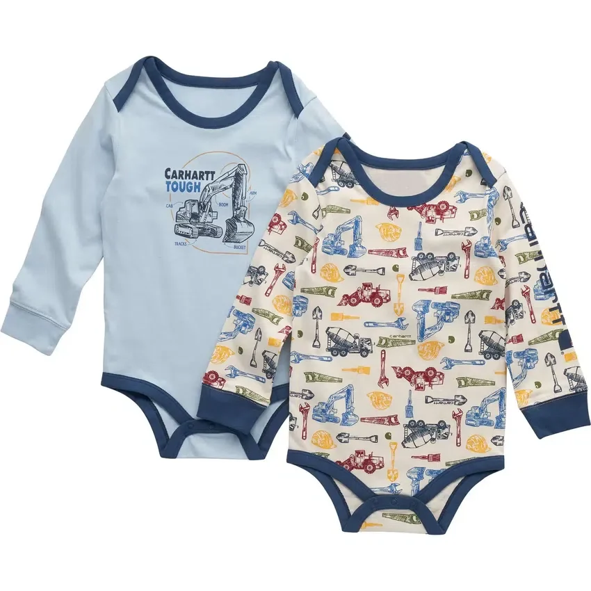 2-delt langærmet body-sæt til drenge (baby)