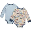 2-delt langærmet body-sæt til drenge (baby)