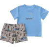 2-delt sæt til drenge med kortærmet Sun Defender® Force®-skjorte og vævede shorts (baby)
