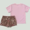 2-delt sæt til piger med kortærmet Force Sun Defender™ T-shirt og shorts med elastisk linning og print (baby)