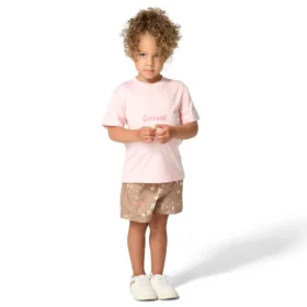 2-delt sæt til piger med kortærmet Force Sun Defender™ T-shirt og shorts med elastisk linning og print (småbørn)