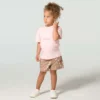 2-delt sæt til piger med kortærmet Force Sun Defender™ T-shirt og shorts med elastisk linning og print (småbørn)