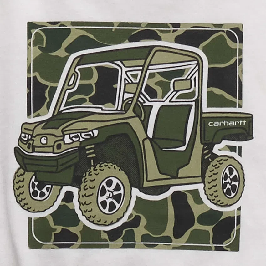 3-delt camouflage-sæt til drenge med vest, langærmet T-shirt og bukser (småbørn)
