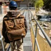 40L nylon-rygsæk med rulleåbning