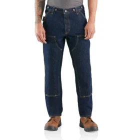 Afslappede, lige Rugged Flex®-jeans med dobbelt knæforstærkning til skovhuggere – arbejdsjeans