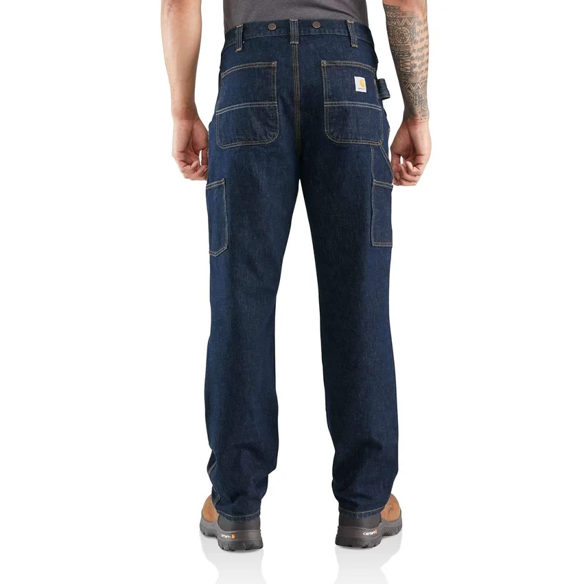 Afslappede, lige Rugged Flex®-jeans med dobbelt knæforstærkning til skovhuggere – arbejdsjeans