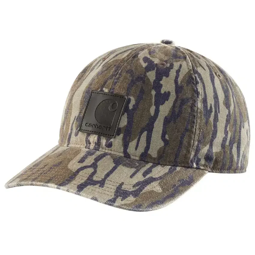 Baseballkasket i camouflage-canvas