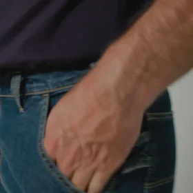 Brandsikre arbejdsjeans til mænd med løs pasform og lige ben