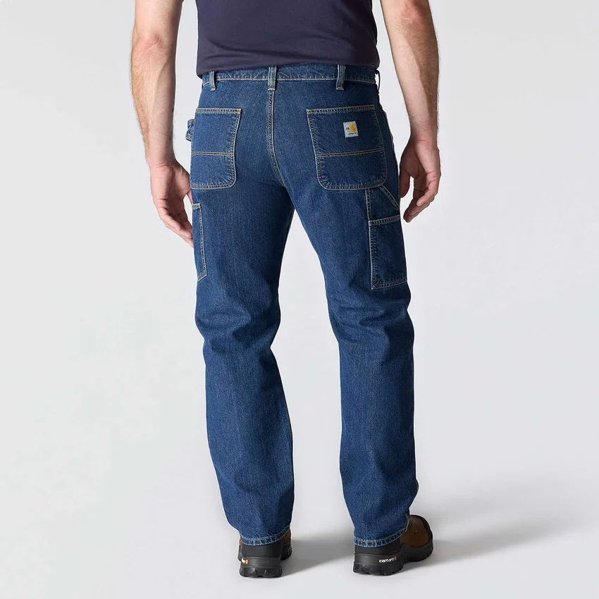 Brandsikre arbejdsjeans til mænd med løs pasform og lige ben