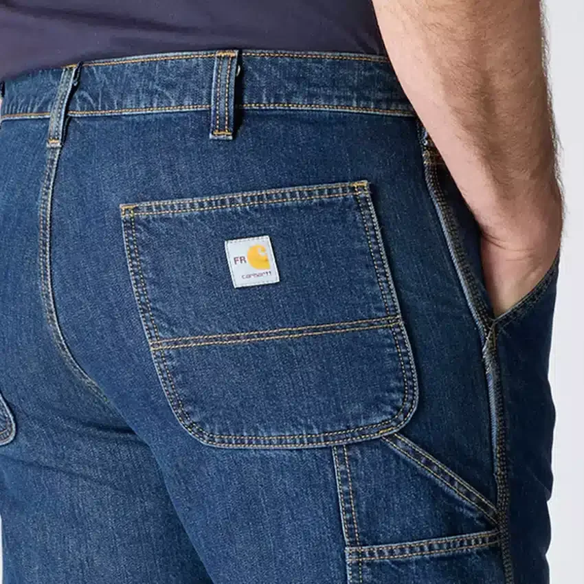 Brandsikre arbejdsjeans til mænd med løs pasform og lige ben