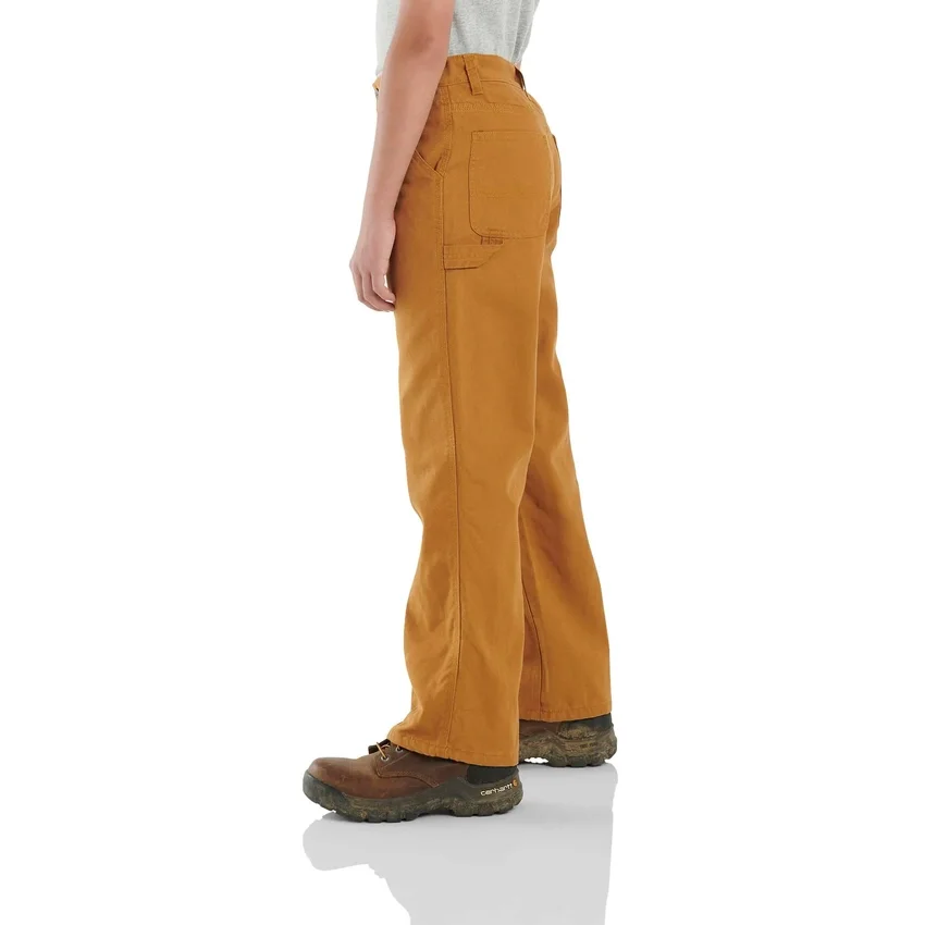Canvas-overalls til drenge med flanellfor (børn/unge)