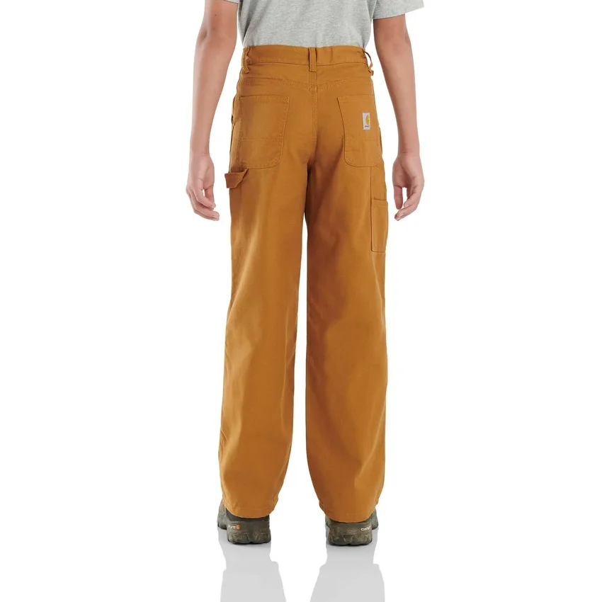 Canvas-overalls til drenge med flanellfor (børn/unge)