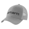 Canvas-truckerhat med netbagside og logo