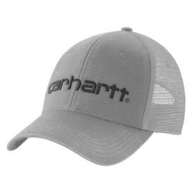Canvas-truckerhat med netbagside og logo