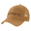 Canvas-truckerhat med netbagside og logo