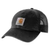 Canvas-truckerhat med netbagside og logo