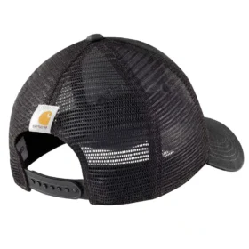 Canvas-truckerhat med netbagside og logo