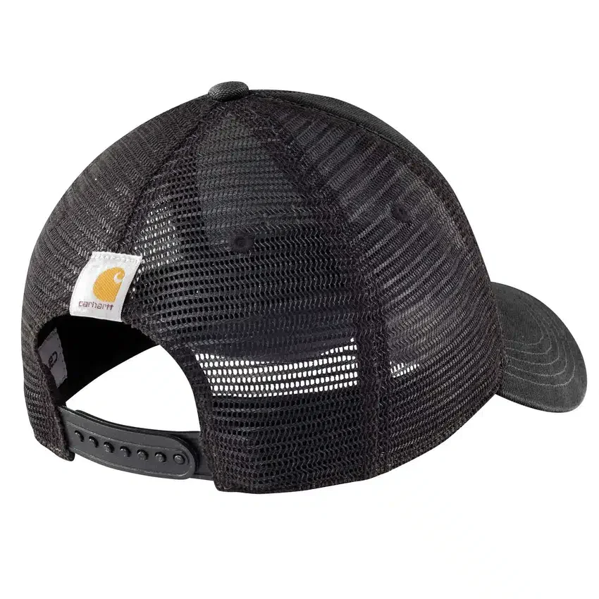 Canvas-truckerhat med netbagside og logo