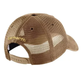 Canvas-truckerhat med netbagside og logo