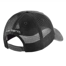Canvas-truckerhat med netbagside og logo