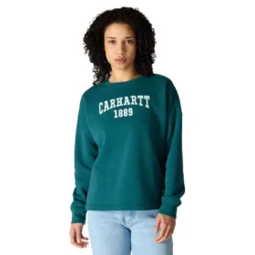 Carhartt 1889 grafisk sweatshirt med rund hals i løs pasform til kvinder