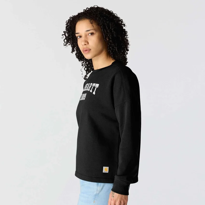 Carhartt 1889 grafisk sweatshirt med rund hals i løs pasform til kvinder