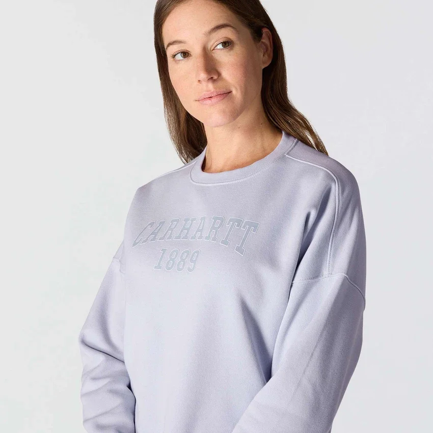 Carhartt 1889 grafisk sweatshirt med rund hals i løs pasform til kvinder