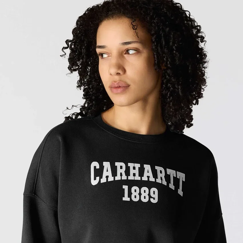 Carhartt 1889 grafisk sweatshirt med rund hals i løs pasform til kvinder