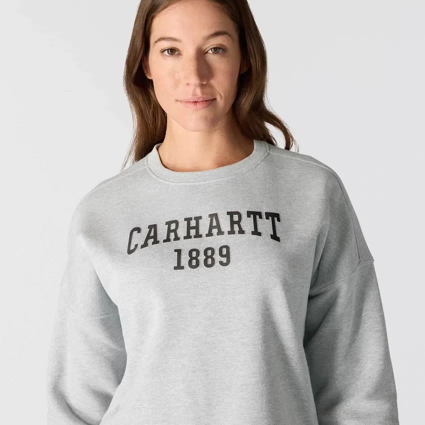 Carhartt 1889 grafisk sweatshirt med rund hals i løs pasform til kvinder