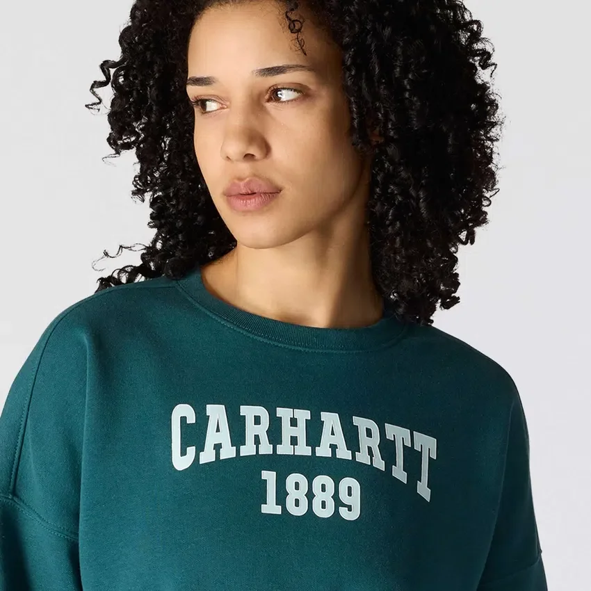 Carhartt 1889 grafisk sweatshirt med rund hals i løs pasform til kvinder