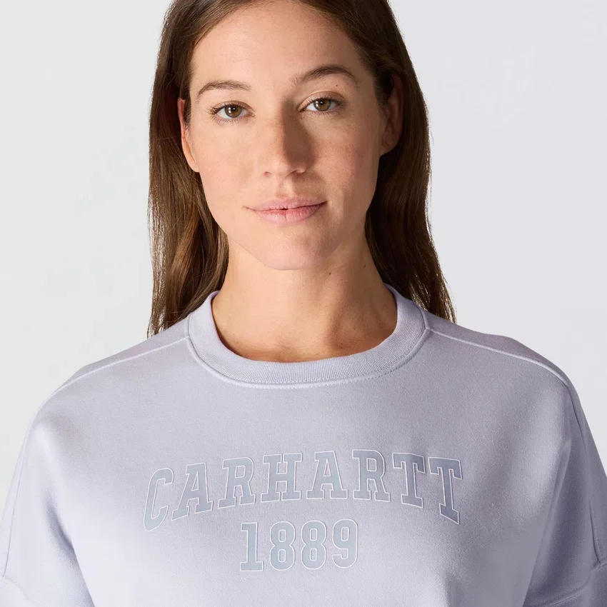 Carhartt 1889 grafisk sweatshirt med rund hals i løs pasform til kvinder