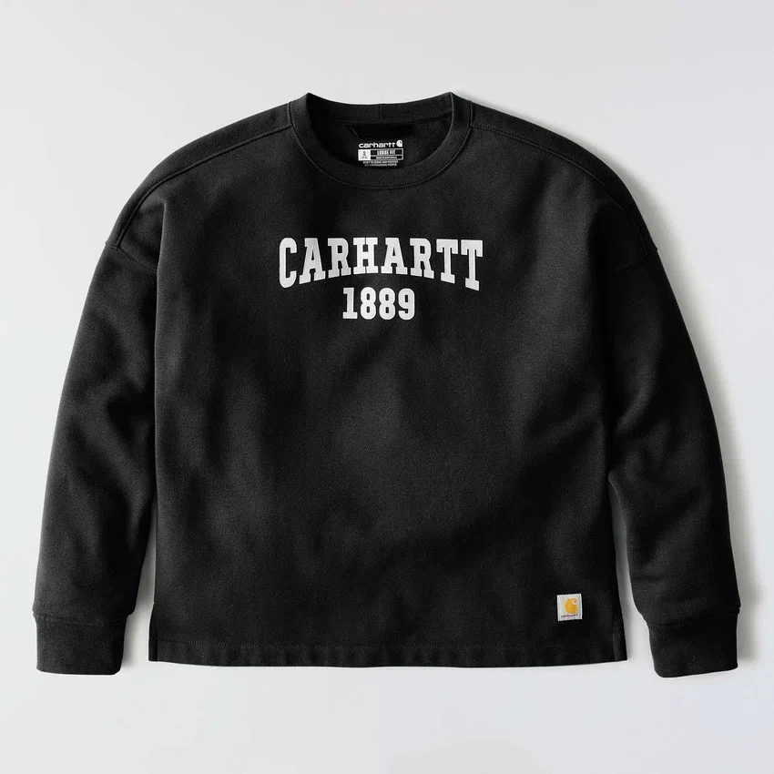 Carhartt 1889 grafisk sweatshirt med rund hals i løs pasform til kvinder