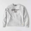 Carhartt 1889 grafisk sweatshirt med rund hals i løs pasform til kvinder