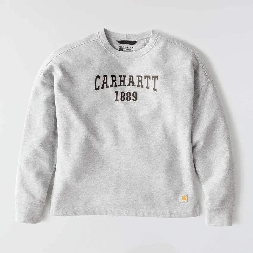Carhartt 1889 grafisk sweatshirt med rund hals i løs pasform til kvinder