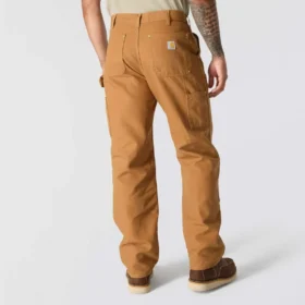 Carhartt B01 Ikoniske herrearbejdsbukser i løs pasform af Firm Duck med dobbeltforstærkede knæ