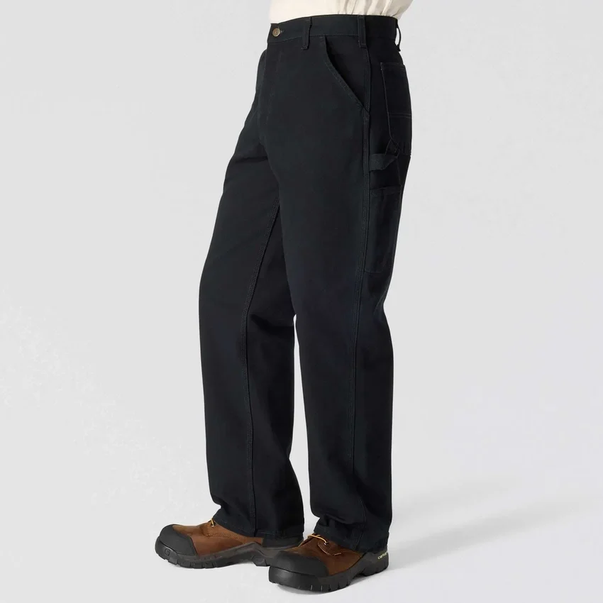 Carhartt B11 løse, lige, vaskede arbejdsbukser i duck til mænd