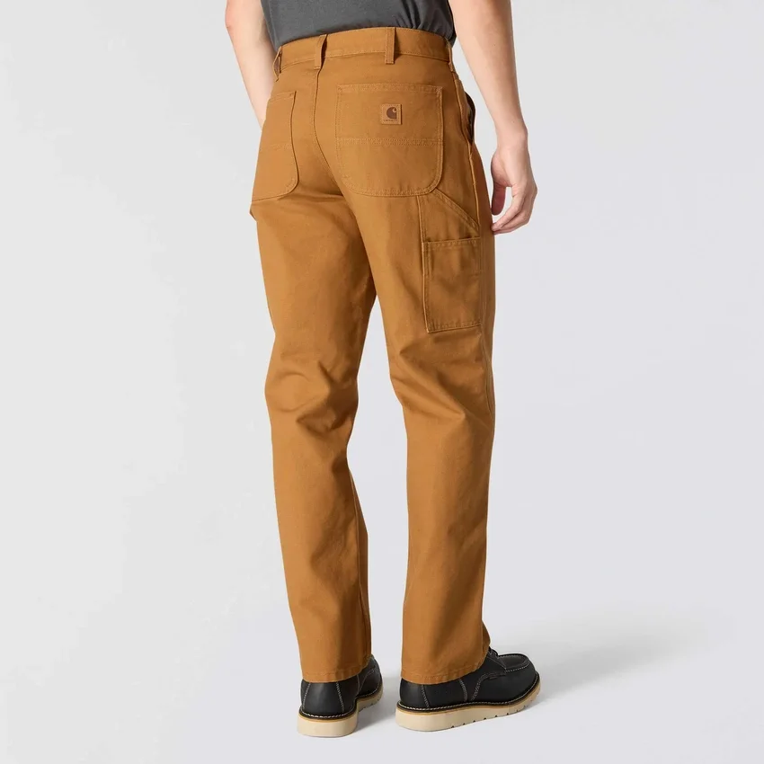 Carhartt B11 løse, lige, vaskede arbejdsbukser i duck til mænd
