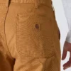 Carhartt B111 Løse, lige, vaskede arbejdsbukser til mænd i duck med foring