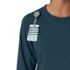 Carhartt Force Cross-Flex langærmet scrub-bluse med rund hals til kvinder