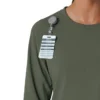 Carhartt Force Cross-Flex langærmet scrub-bluse med rund hals til kvinder