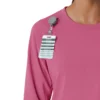 Carhartt Force Cross-Flex langærmet scrub-bluse med rund hals til kvinder