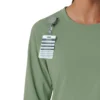Carhartt Force Cross-Flex langærmet scrub-bluse med rund hals til kvinder