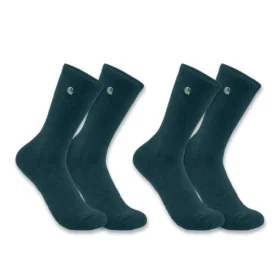 Carhartt Force® mellemkraftige ankelkorte strømper til kvinder, 2-pak