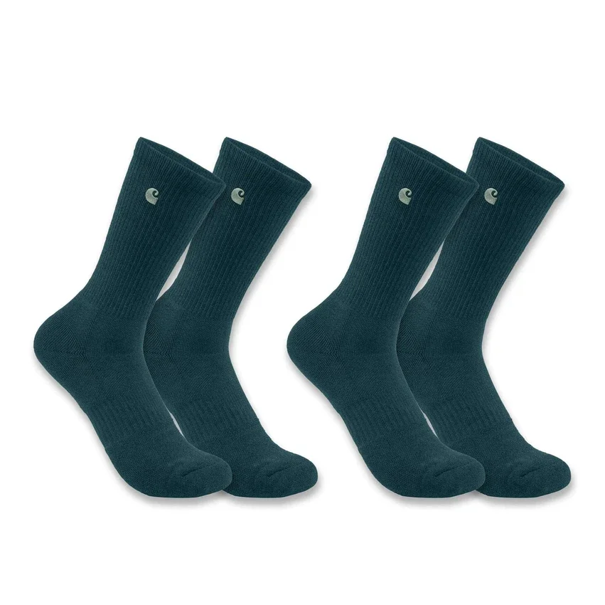Carhartt Force® mellemkraftige ankelkorte strømper til kvinder, 2-pak