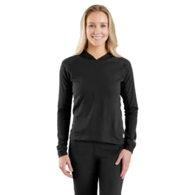 Carhartt Force® mellemtung Micro-Grid-undertøjs-hettetrøje til kvinder