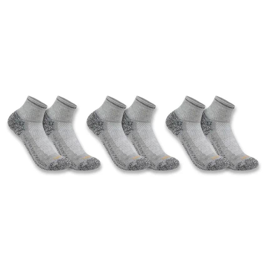 Carhartt Force® mellemtykke kvartstrømper, 3-pak