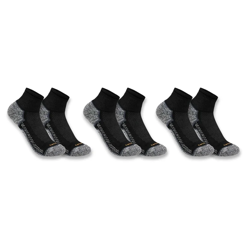 Carhartt Force® mellemtykke kvartstrømper, 3-pak