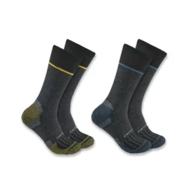 Carhartt Force® mellemtykke strømper med stålkappe, 2-pak